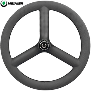 Roues de vélo en carbone <span class=keywords><strong>20</strong></span> <span class=keywords><strong>pouces</strong></span> avec moyeu 100*9/135*9mm, 3 rayons, <span class=keywords><strong>frein</strong></span> à <span class=keywords><strong>disque</strong></span>, pour vélo pliant - Product Image 1