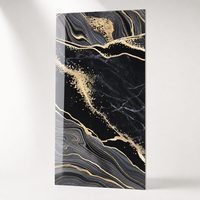 Feuille de marbre classique UV en gros, imperméable, autocollante, film décoratif en rouleau pour appartement et salle de sport