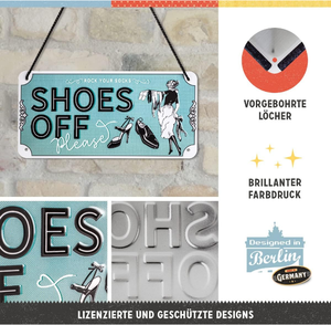 Letrero colgante de <span class=keywords><strong>metal</strong></span> retro Letrero colgante para puerta de baño, Letrero de <span class=keywords><strong>metal</strong></span> esmaltado en relieve negro sobre blanco con soporte - Product Image 5