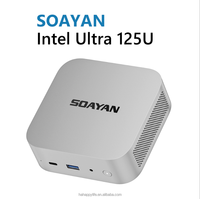 Nueva PC para Juegos Intel Core Ultra 125U, 16GB RAM LPDDR5, 512GB SSD, Windows 11 Pro, Computadora de Escritorio Compacta, Garantía de 3 Años para Hogar/Oficina