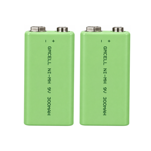 Batería Recargable NiMH de 9V y Alta Capacidad de 300mAh al por Mayor, Batería de Hidruro Metálico de Níquel de 9 Voltios 6HR61 de Fábrica - Product Image 2