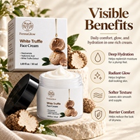 Crème hydratante et nourrissante pour le visage à la truffe blanche fermentée, niacinamide et acide hyaluronique, pour une peau éclatante et raffermie.