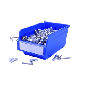 Petits bacs de <span class=keywords><strong>rangement</strong></span> en <span class=keywords><strong>plastique</strong></span> avec couvercles pour organiser les articles Home Office Garage Garden Warehouse Design fonctionnel pour le stockage d'outils - Product Image 2