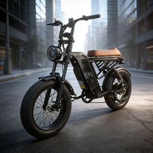 Bicicleta Eléctrica con Cuadro Hueco y Neumáticos Anchos, Batería Externa de Litio de 48V, Estilo Retro Urbano, Modelo CS-M4, Motor sin Escobillas de 750W, Disponible en EE. UU. - Product Image 1