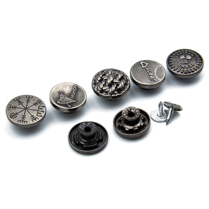 Thương Hiệu Sang Trọng Hàng May Mặc Phụ Kiện Trung Quốc Nút Nhà Máy Tùy Chỉnh Thực Hiện Logo Kẽm Hợp Kim Kim Loại Jean Nút Cho Quần Áo Denim - Product Image 1