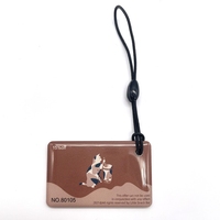 Porte-clés en époxy RFID avec impression personnalisée de code QR