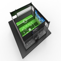 Simulateur de jeu de projection murale de football interactif pour enfants, simulateur d'entraînement de football en réalité virtuelle 360° pour intérieur