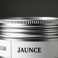 Boîte en aluminium multi-styles et pot à couvercle vissé avec impression offset personnalisable pour l'emballage de bougies