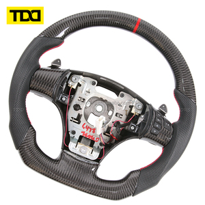 พวงมาลัยคาร์บอนไฟเบอร์แท้ TDD สำหรับ Chevrolet Corvette C6 ZR1 Z06 ปี 2006 2007 - Product Image 5