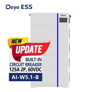 Deye ESS AI-W5.1-B mới tùy chỉnh nhà LiFePO4 100Ah pin hệ thống lưu trữ cho năng lượng mặt trời gói