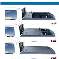 Couverture de benne de camionnette à enroulement rétractable à double verrouillage de haute qualité