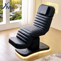 Fauteuil de Soin Cosmétique, Table de Massage Facial, Lit Électrique pour Esthéticienne et Extensions de Cils pour Salon de Beauté