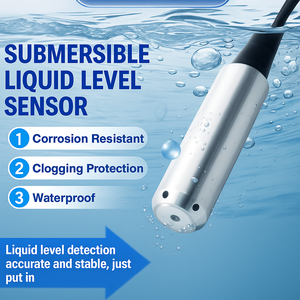 Bán chạy nhất 4...20mA RS485 chìm mực nước cảm biến 24VDC độ sâu nước đo cụ Tank cấp Cảm biến cho Sông - Product Image 4