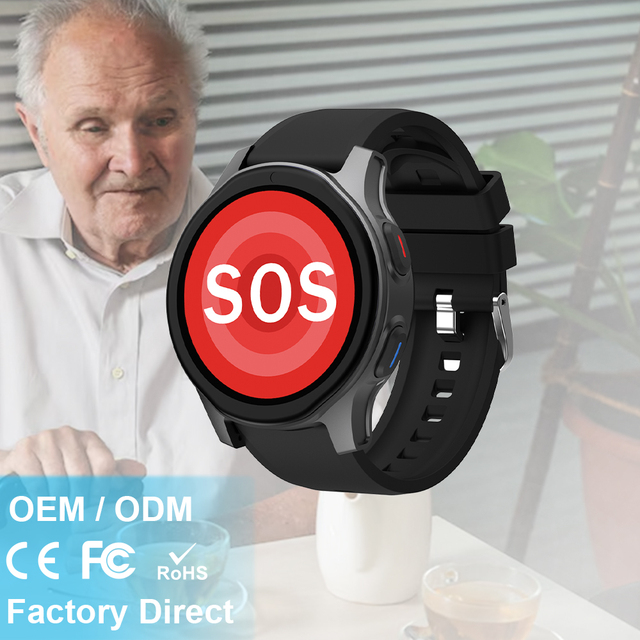 L18 4G Seniors Unisex Smart Watch Silica Gel Band Magnetic Waterproof IP67 GPS Navigation Heart Rate Tracker Alarm Clock SIM