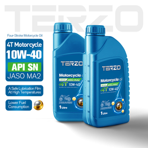 น้ำมันเครื่องมอเตอร์ไซค์ TERZO 4T 10W40 API SN JASO MA2 น้ำมันหล่อลื่นระบบส่งกำลังสังเคราะห์สำหรับมอเตอร์ไซค์ขนาดไม่เกิน 750 ซีซี - Product Image 4