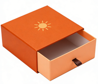 Boîte cadeau de luxe en carton coulissant avec logo personnalisé pour bijoux (collier, bague, boucles d'oreilles, bracelet) – Emballage sur mesure