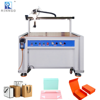 Machine à pulvériser de la colle jaune à base d'eau RINNGO Paperbag Rigid Small Box Gear Pump pour boîtes