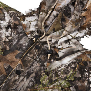 KIANG Jeu de guerre 3D Feuilles feuillues Vêtements <span class=keywords><strong>Jungle</strong></span> Woodland Chasse Camo Poncho Cape - Product Image 4