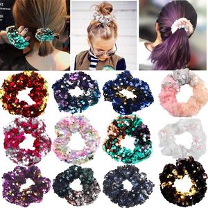 Nach Farbe oder Druck Lockige <span class=keywords><strong>Messy</strong></span> <span class=keywords><strong>Bun</strong></span> Stück <span class=keywords><strong>Scrunchie</strong></span> Hochsteckfrisur Abdeckung Haar Mode Haarband für Haar - Product Image 4