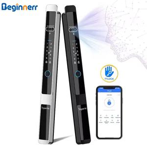 फेस रिकग्निशन फ्रंट वाटरप्रूफ ip65 स्वचालित स्लिम स्मार्ट एल्यूमीनियम दरवाजा लॉक 3592 यूरो मोरेटिज़ - Product Image 1