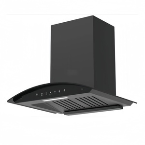 Hotte aspirante <span class=keywords><strong>ARCTURUS</strong></span> noire et bleue raffinée avec éclairage LED à économie d'énergie et moteur en cuivre pour cuisine moderne - Product Image 4