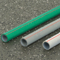 Tuyau d'alimentation en eau froide et chaude flexible haute pression, écologique, durable, 1/2 pouce SDR6 PN20 PPR plastique, durée de vie de 50 ans, ISO 9001