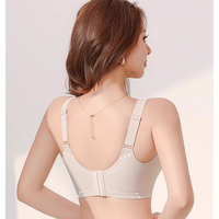 Soutien-gorge amincissant sans coutures, contrôle des poitrines latérales, liftant et anti-affaissement, minimiseur pour poitrine généreuse, couvrance grande taille
