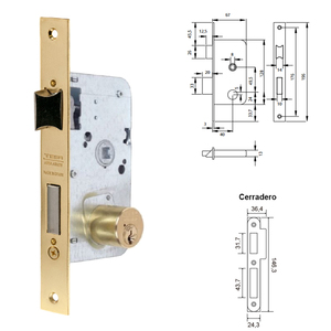 Serratura Tesa 2010-hl/40 - Product Image 2
