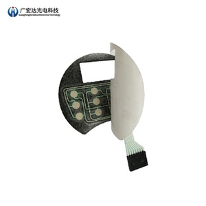 Tùy Chỉnh OEM Dịch Vụ Nhà Máy Bán Hàng Kim Loại Dome Với Một Nút Điều Khiển Bàn Phím Mạch In Lớp Phủ Bàn Phím Màng Chuyển Đổi - Product Image 5