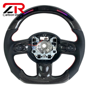 Volante de Cuero y Fibra de Carbono para <span class=keywords><strong>Mini</strong></span> <span class=keywords><strong>Cooper</strong></span> <span class=keywords><strong>S</strong></span> R55 R56 R59 R60 F55 F56 F57 F60, para <span class=keywords><strong>Mini</strong></span> <span class=keywords><strong>Coupe</strong></span>/Paceman/Clubman/Roadster - Product Image 1