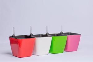 Wholesale <b>Square</b> Plastic Self Watering Plant <b>Pots</b> with Water Level Indicator for Indoor Desk Decor and Garden Plants - Product Image 2