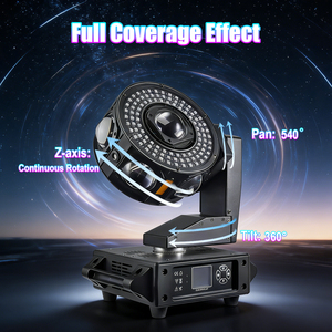 Projecteur laser LED RGBW <span class=keywords><strong>haute</strong></span> luminosité à tête mobile pour discothèque, lumière de fête rotative, stroboscope DMX512 IP20, 2 faisceaux 540° Pan 320° pour scène - Product Image 3