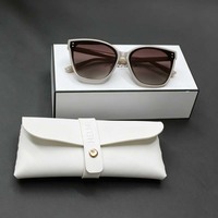 Boîte d'emballage pour lunettes de soleil en papier avec logo personnalisé, impression couleur intégrale, coffret cadeau rigide