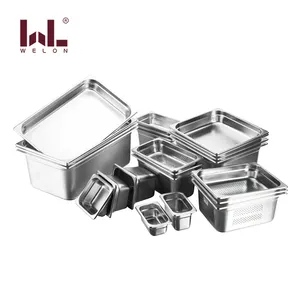 Hotel & Restaurant Levert Alle Maten 1/1 Gastronorm Voedsel Gn Pan Container Rvs G/N Pan