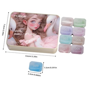 Nouveau Gel UV pour Ongles Série Baileys Sweet 2026 pour Filles, Vert Solide avec Effet Œil de Chat Bronze <span class=keywords><strong>Double</strong></span> Face, Nail Art Lumineux - Product Image 5