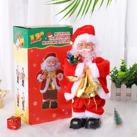 Père Noël Marquage Temps Balançoire Jouet De Noël Saxophone Électrique Jouet Escalade Père Noël En Peluche Poupée Pour Arbre De Noël Cadeau De Noël