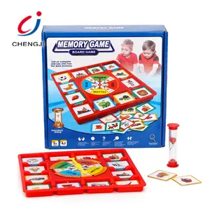 Chengji educational learning brain memory training game kids toys game cards educational match flash memory card game for kids
