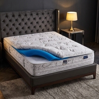 Matelas hybride à ressorts ensachés et mousse, confort doux, respirant, silencieux, pour lit simple ou double