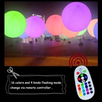Boule lumineuse gonflable en PVC pour jardin, boule d'extérieur avec éclairage LED