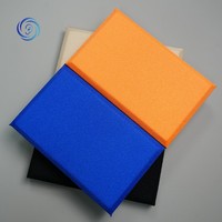 Panneau acoustique en tissu pour décoration intérieure, panneau mural en fibre de verre haute densité, panneaux acoustiques pour plafond de cinéma