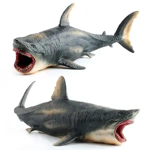 子供のシミュレーション中空サメメガロドン海洋動物手工芸品おもちゃサメモデル