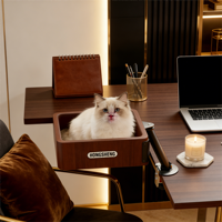 Lit pour chat suspendu, Lit pour chat de bureau, Structure d'escalade pour chat de bureau, Structure d'escalade pour chat de bureau, Léger, Paresseux, Silencieux, Ingénieux