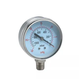 Pressure Vacuum Gauge Hot Sales Stainless Steel Vacuum Hydraulic Pressure Gauge