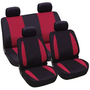 9pcs/set Universal Fabric Car Seat Interior Accessories Full Car Seat Cover