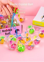 Balle rebondissante élastique lumineuse en cristal, menottes lumineuses, balle rebondissante – Meilleures ventes