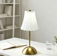 Lampe de table rétro rechargeable à commande tactile, trois couleurs, lampe d'ambiance pour chambre à coucher, lampe décorative créative pour café