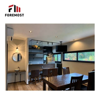Maison préfabriquée en conteneur extensible de conception industrielle sur mesure, avec fenêtre en aluminium et porte en acier, 20 pieds, 40 pieds, structure en acier