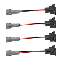 Adaptateur de faisceau d'injecteur de carburant en cuivre 2 broches EV1 vers DENSO 12V, Plug & Play, pour échange de moteur, performance de course et réglage des performances