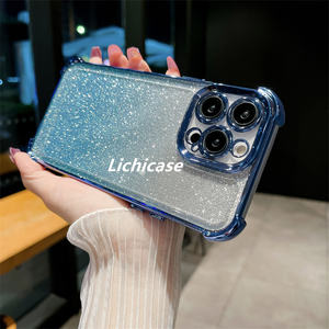 Lichicase Flexible bouton-poussoir souple <span class=keywords><strong>coque</strong></span> de Protection de lentille en TPU pour Infinix Hot 60 60i étui dégradé - Product Image 5