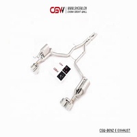 Nouvelle Conception SS304 Catback Embouts de Silencieux avec Électrique Vanne de Contrôle pour Benz W212 Classe E E200 E300 E260 MON 2009-13
